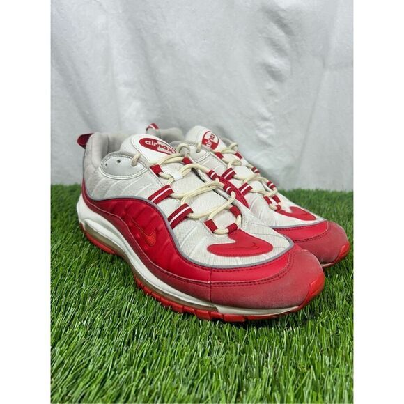 Size 13 - Nike Air Max 98 Men's University Red / White 640744-602 - Picture 1 of 8